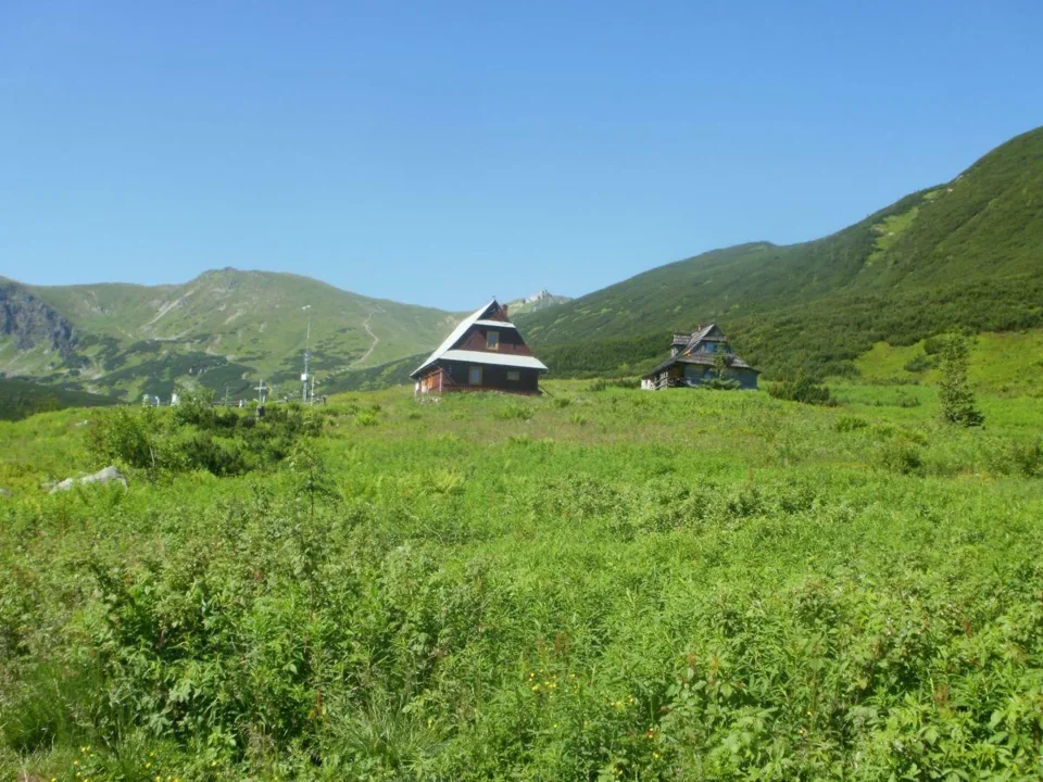 Widok na Beskid (2012m n.p.m.) i Kasprowy Wierch (1987m n.p.m.)