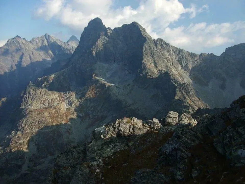 Male Rysy Rysy Vysoka Velky Mengusovsky Mnich Cubrina Piargovy hreben z Hrubeho_Szpiglasowego