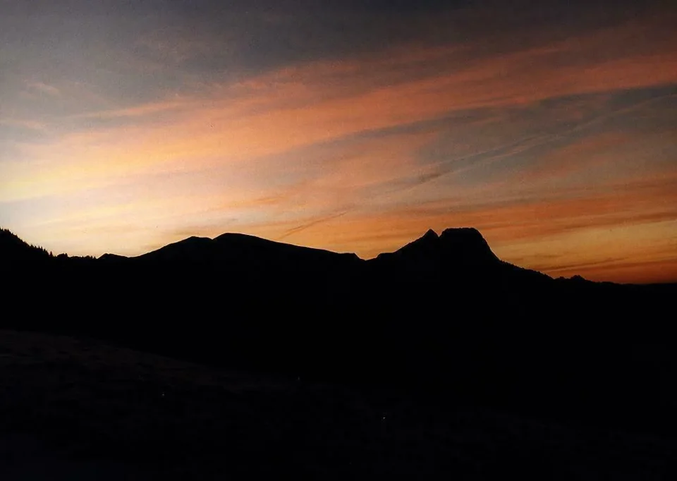 Giewont o zmroku