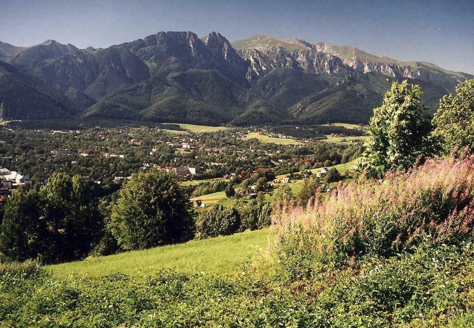Giewont i Czerwone Wierchy z Gubałówki
