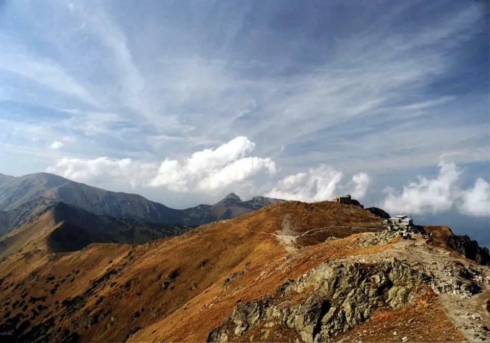 Widok z Kasprowego na Czerwone Wierchy