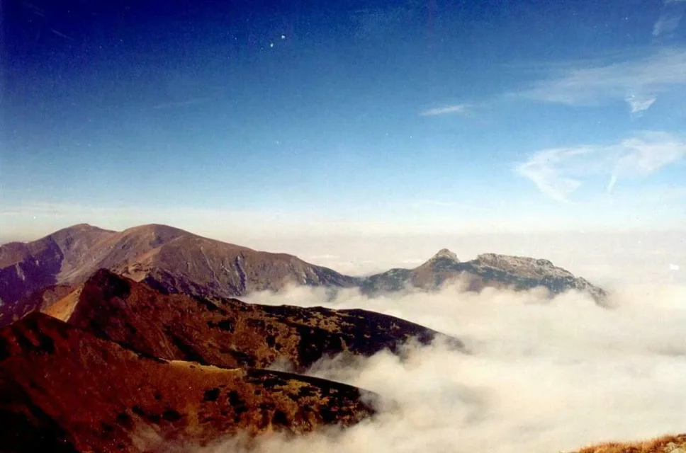Giewont w chmurach
