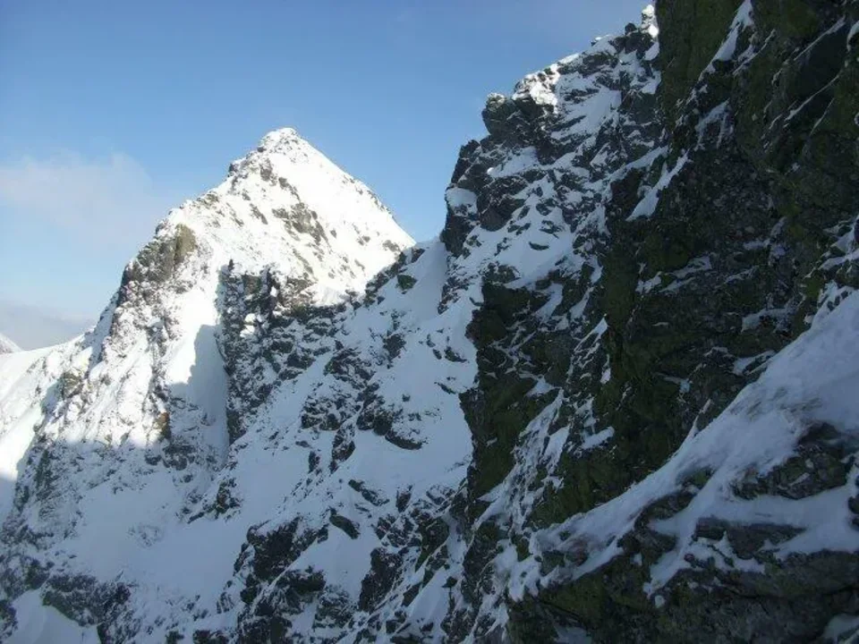 Ostry Rohac Rohacske sedlo Rohacsky kon stienka Rohacskeho hrebinka