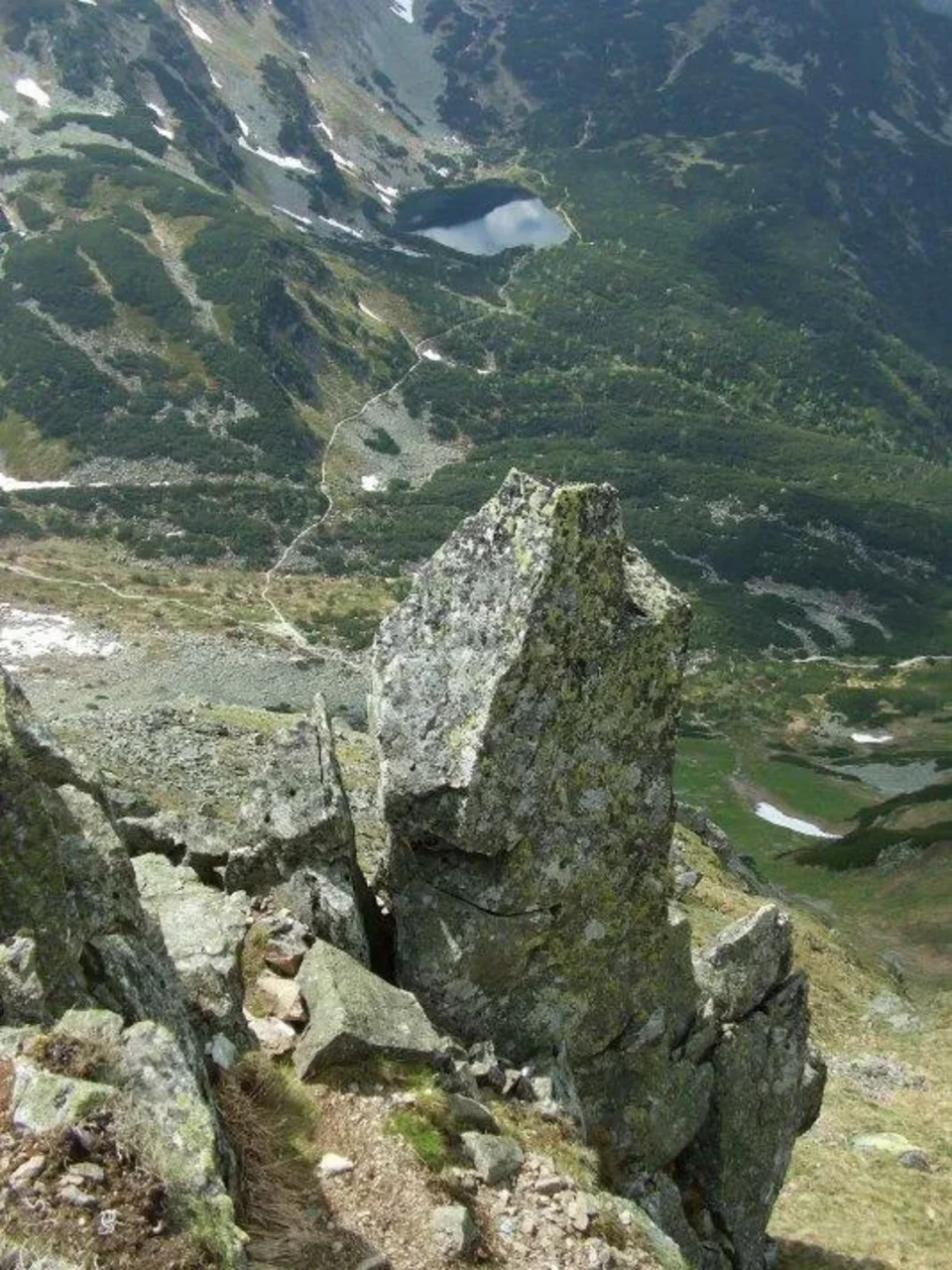 Z Jamnickeho sedla Prve_Velke Rohacske pleso