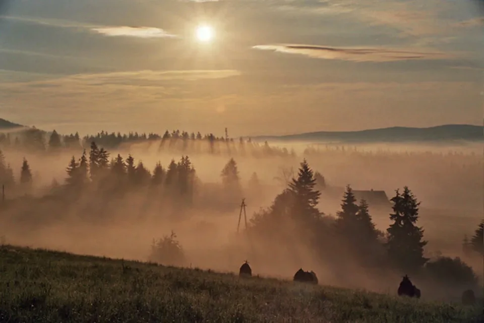 Wschód słońca nad Kościeliskiem