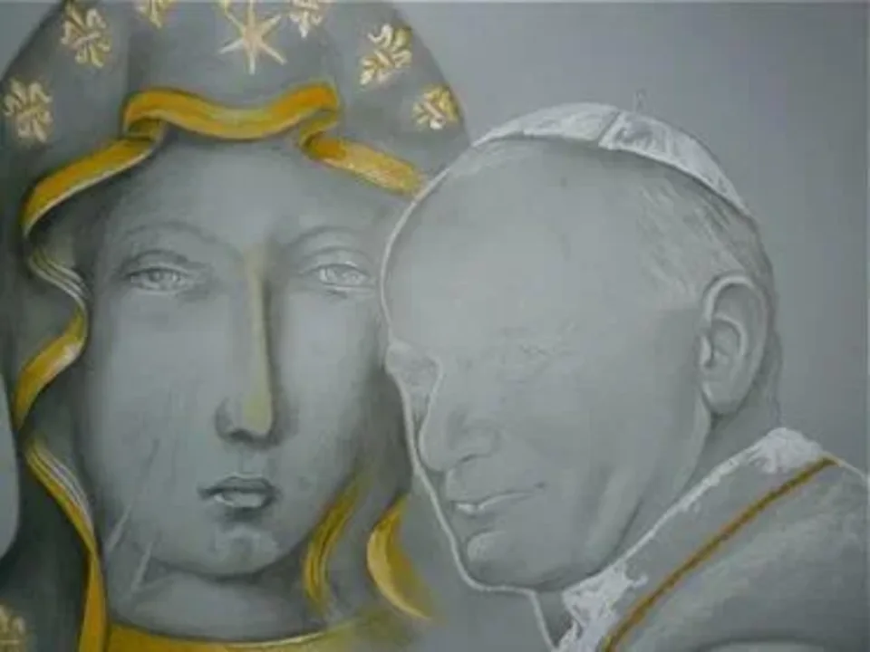 Matka Boska Czestochowska i Papiez Jan Pawel II