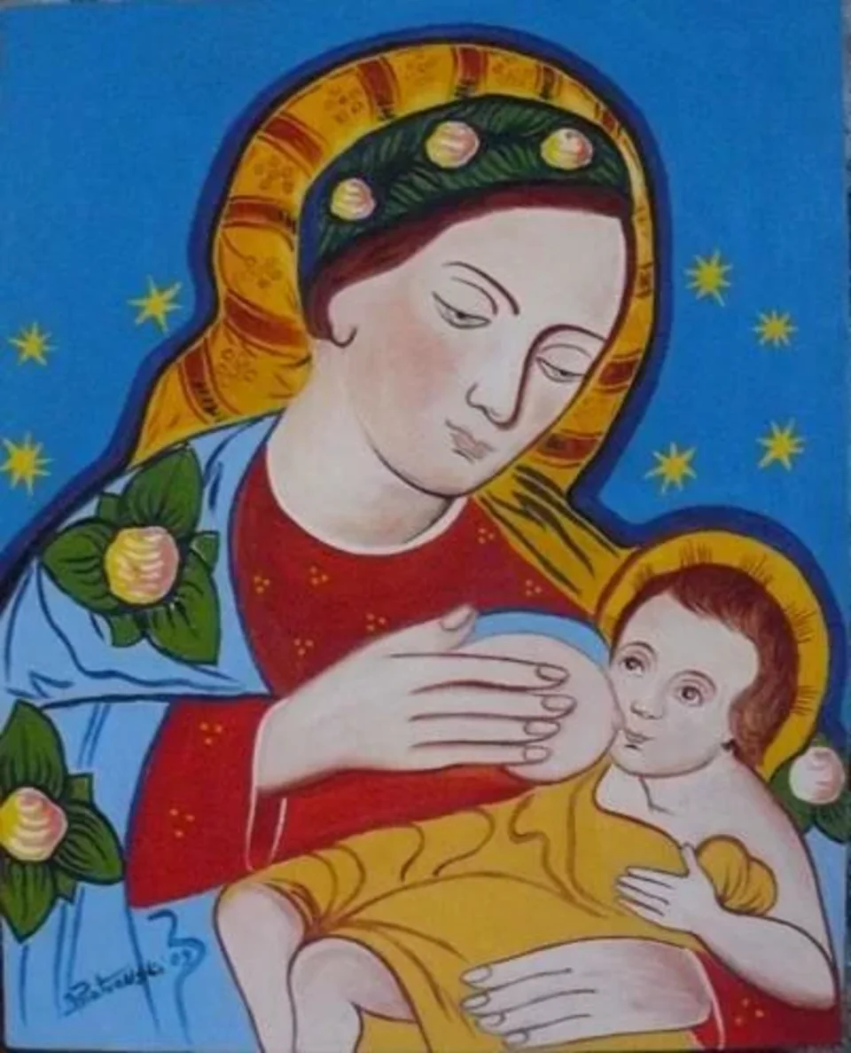 Matka Boza Karmiaca  z Dzieciatkiem