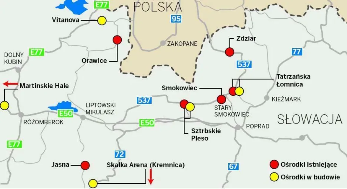 Narciarze poszusują na słowackie stoki