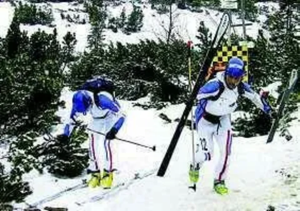 Ski-alpiniści na Gąsienicowej