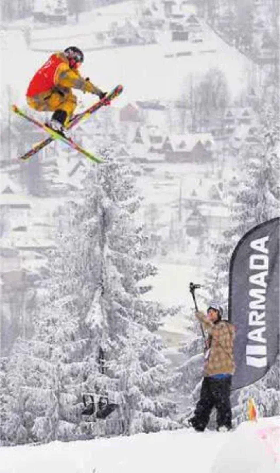 Freeskiing na Harendzie