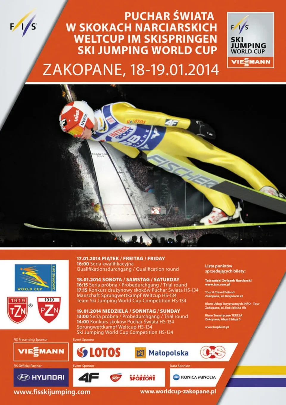 Puchar Świata w skokach narciarskich - Zakopane 2014. Największa zimowa impreza sportowa w Polsce