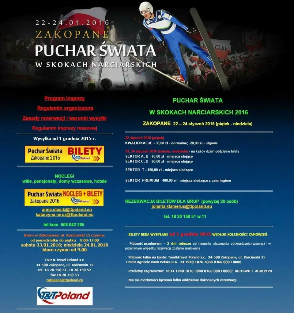 PUCHAR ŚWIATA W SKOKACH NARCIARSKICH 2016