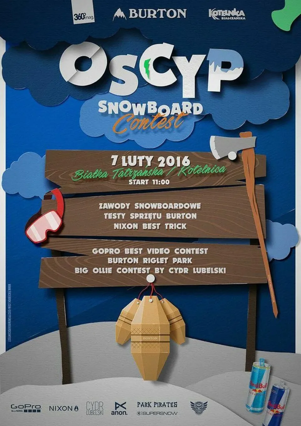 OSCYP Snowboard Contest 2016 - Pełna lista zawodników