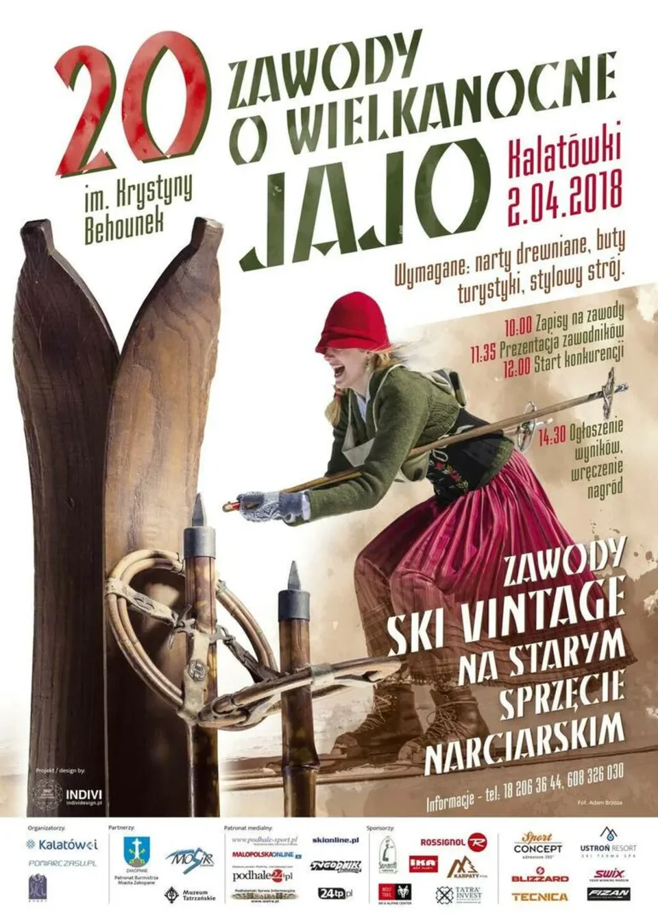 Zawody na Starym Sprzęcie Narciarskim o Wielkanocne Jajo