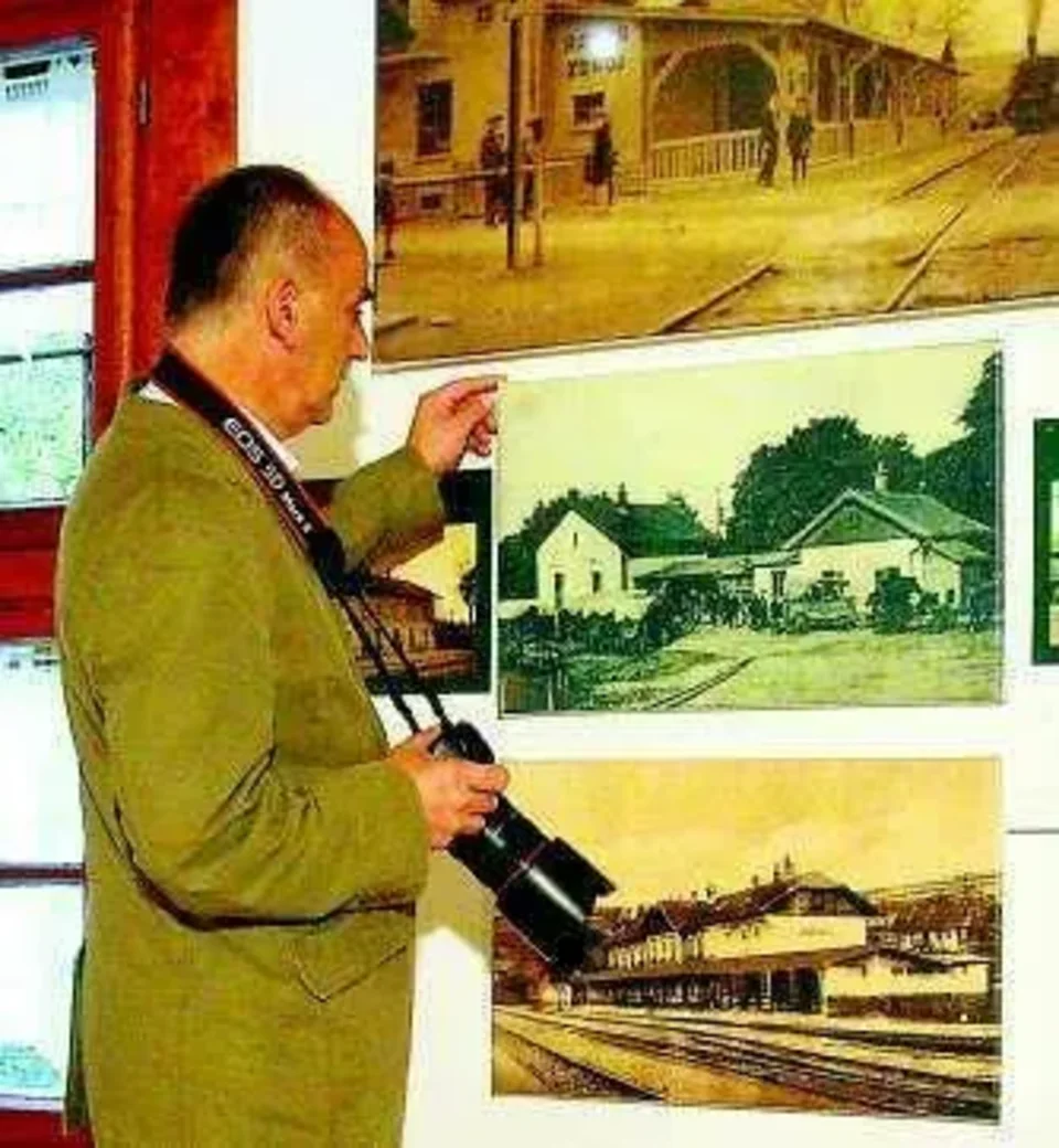Miejskie uliczki sprzed 70 i 80 lat na starej fotografii