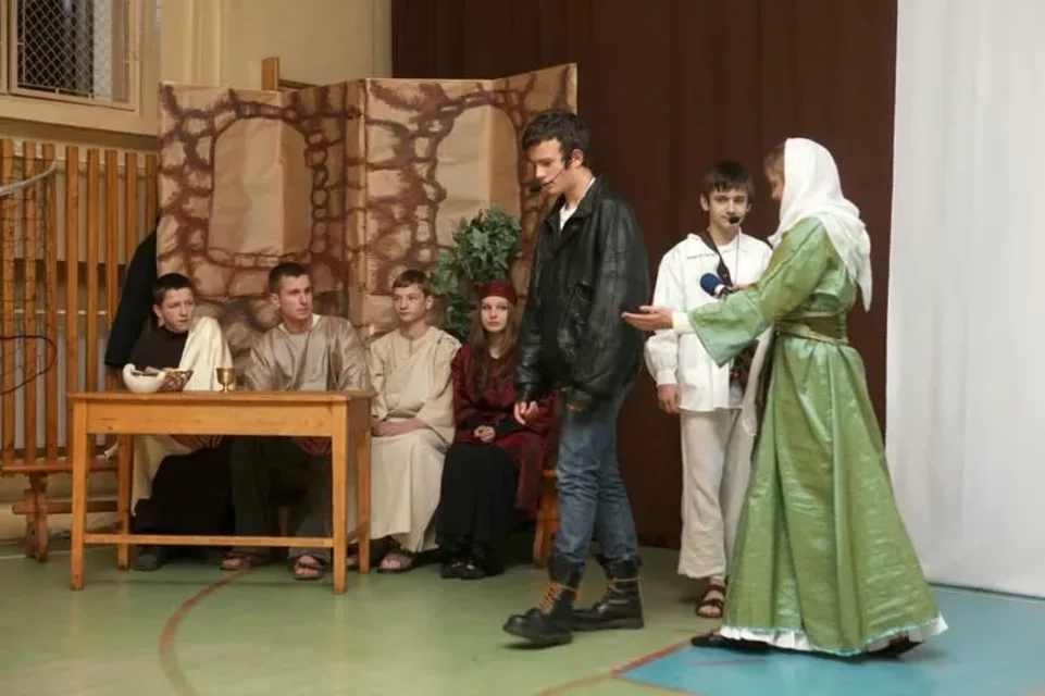 „Zraniony Pasterz” w Gimnazjum nr 1