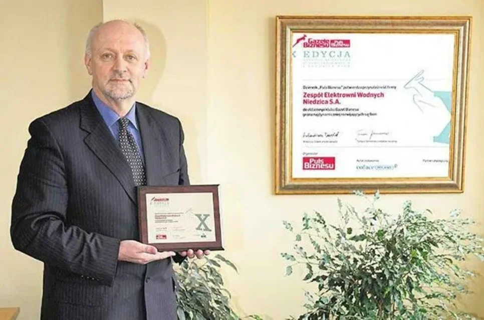 NIEDZICA. Zespół Elektrowni Wodnych z tytułem Gazeli Biznesu