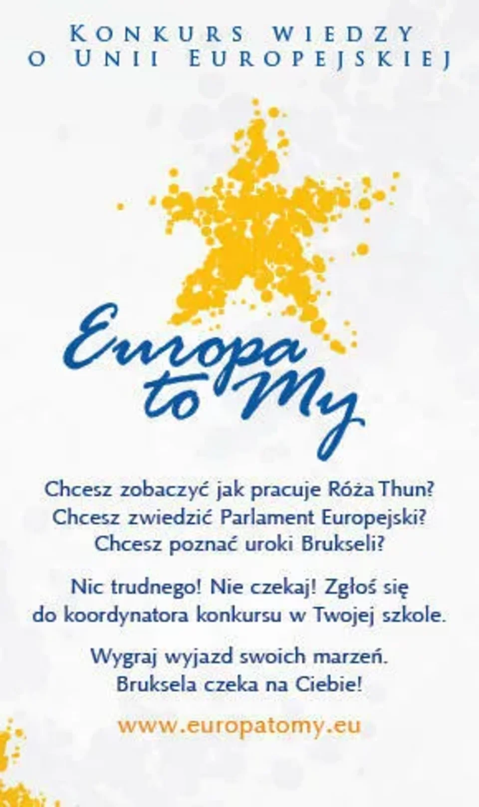 „Europa to My” - konkurs dla młodzieży woj. małopolskiego i świętokrzyskiego