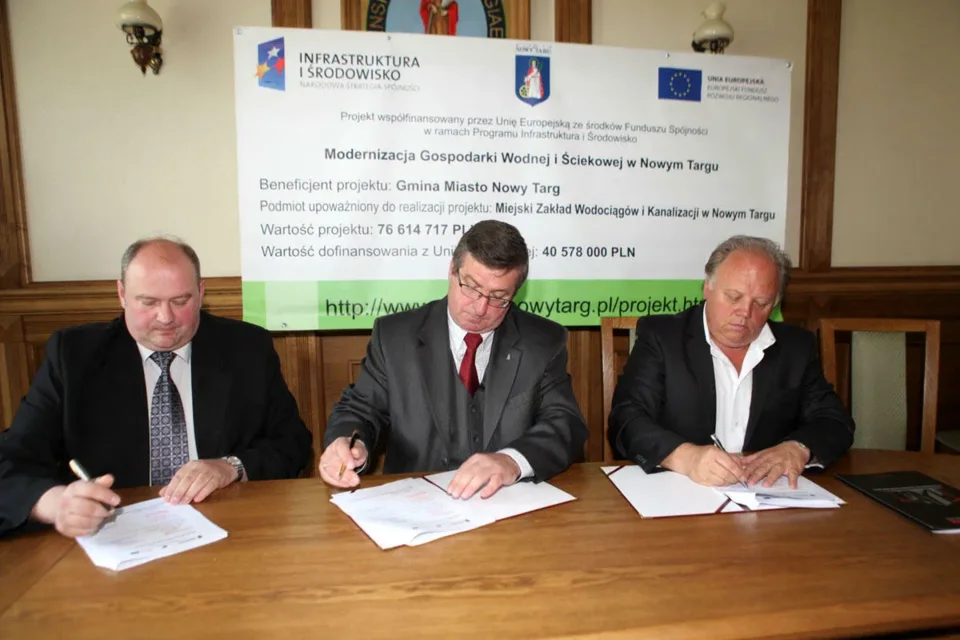 Modernizacja gospodarki wodnej i ściekowej – kolejna umowa