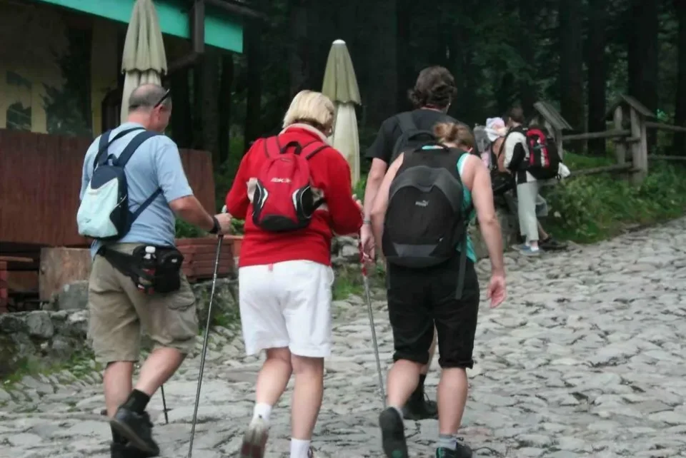 Prawdziwe tłumy turystów pod Tatrami