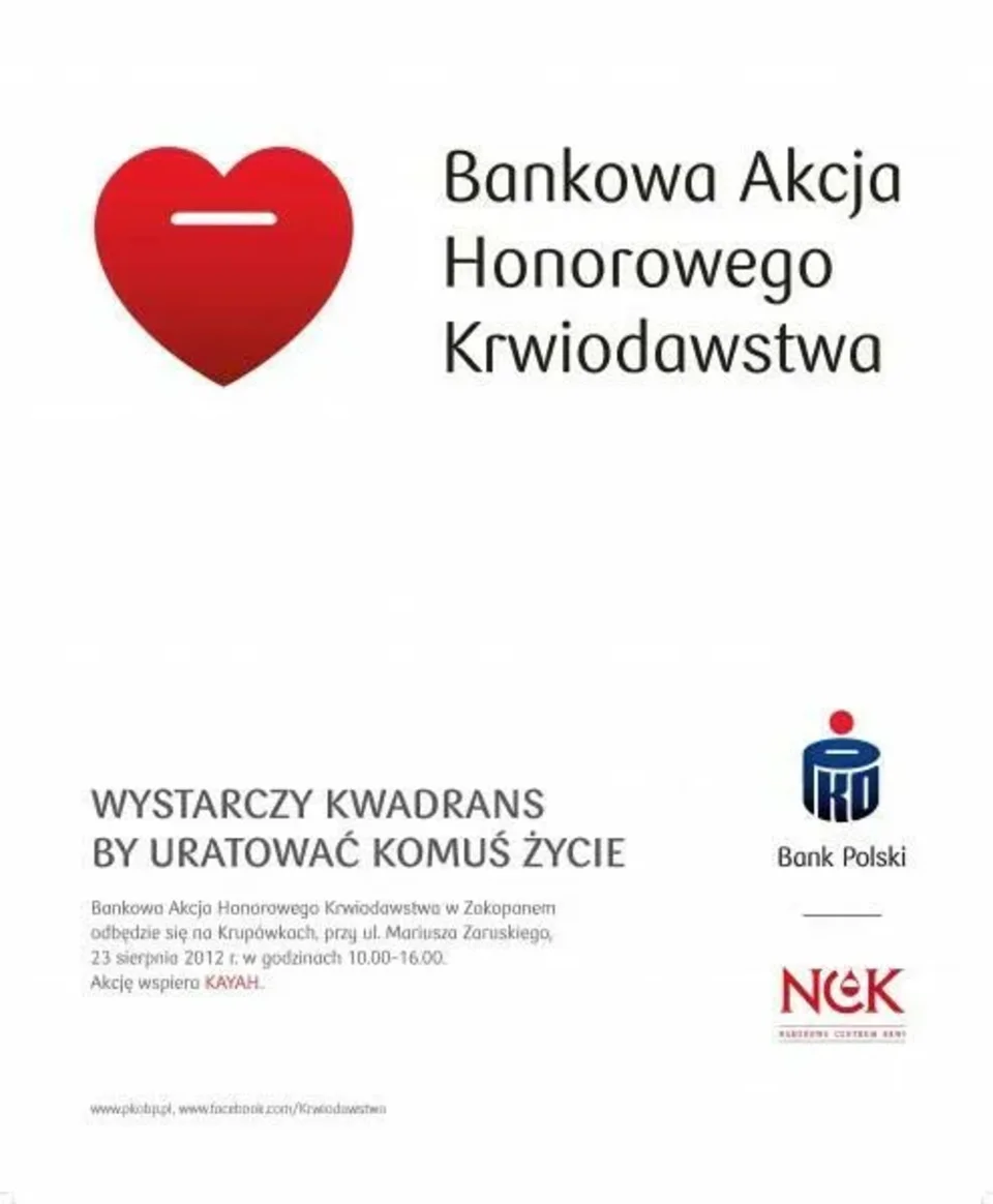 Twoja krew ratuje życie