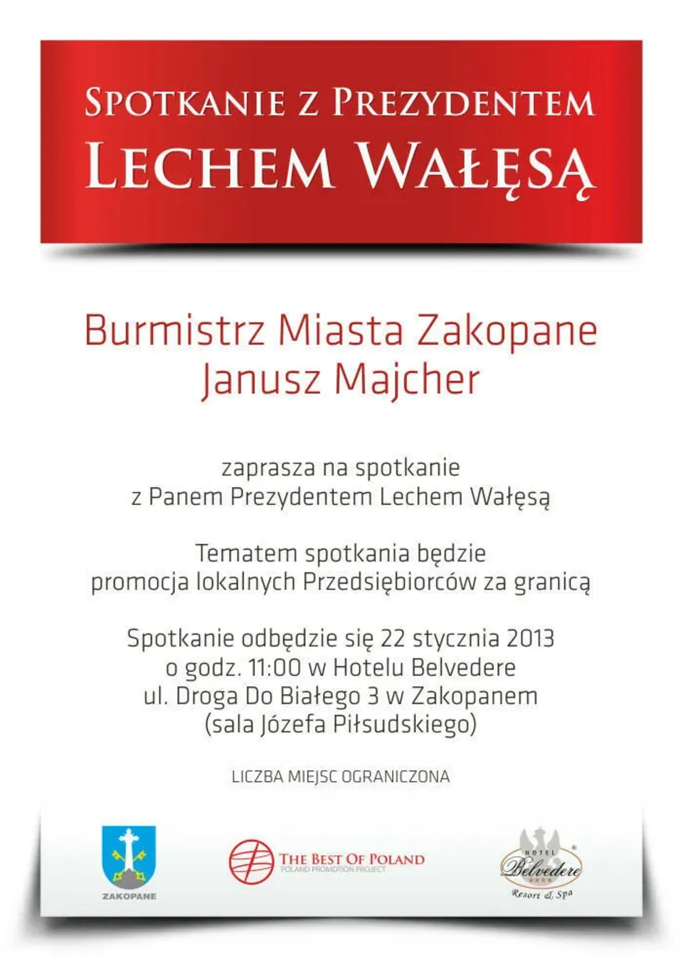 Spotkanie z Prezydentem Lechem Wałęsą