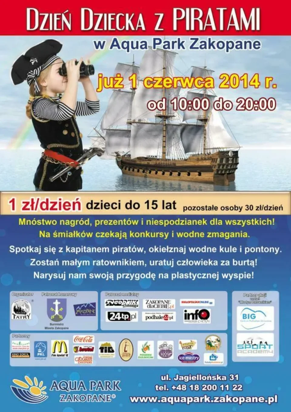 Dzień Dziecka w Aquaparku Zakopane