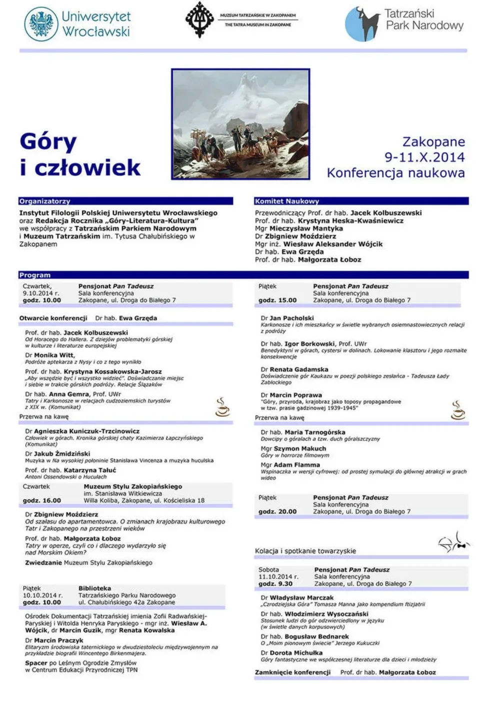 GÓRY I CZŁOWIEK – KONFERENCJA NAUKOWA