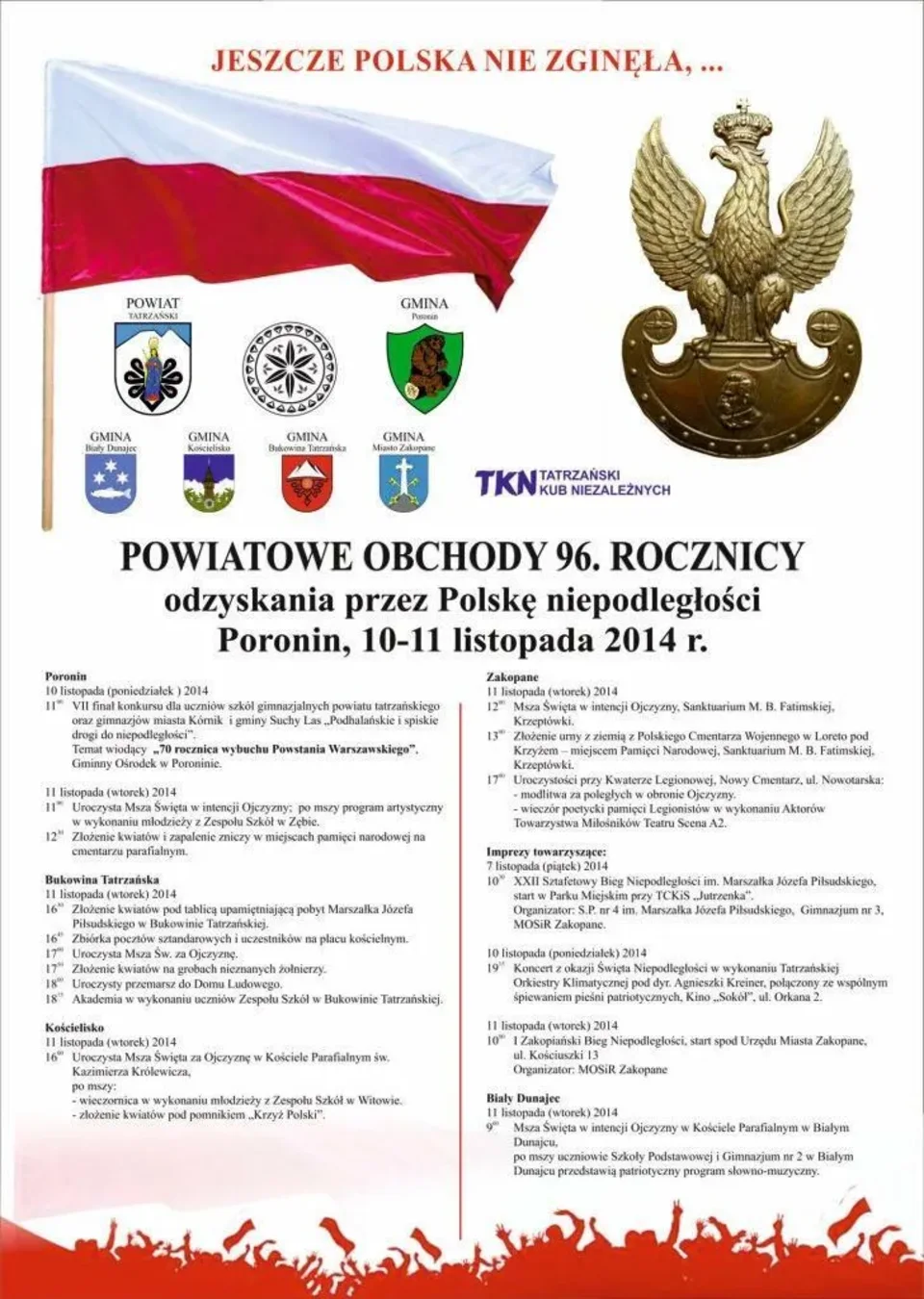 Powiatowe Obchody Święta Niepodległości
