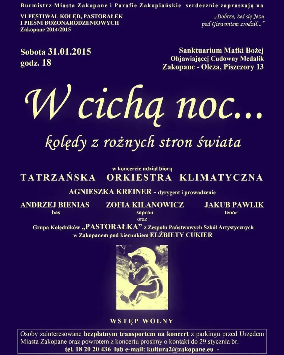 Koncert „W cichą noc... Kolędy z różnych stron świata”