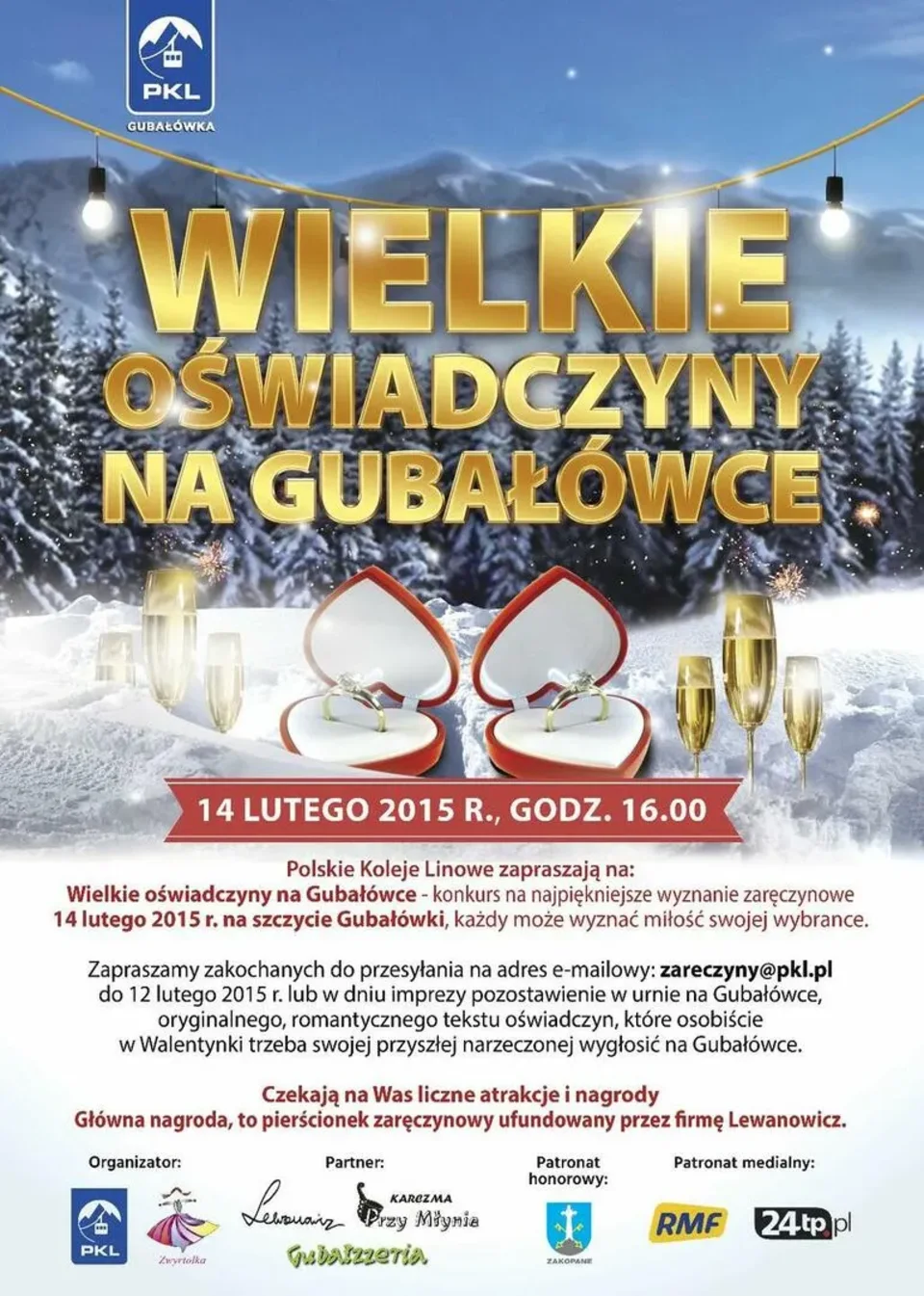 Walentynkowy Karnawał oraz "Wielkie Oświadczyny na Gubałówce