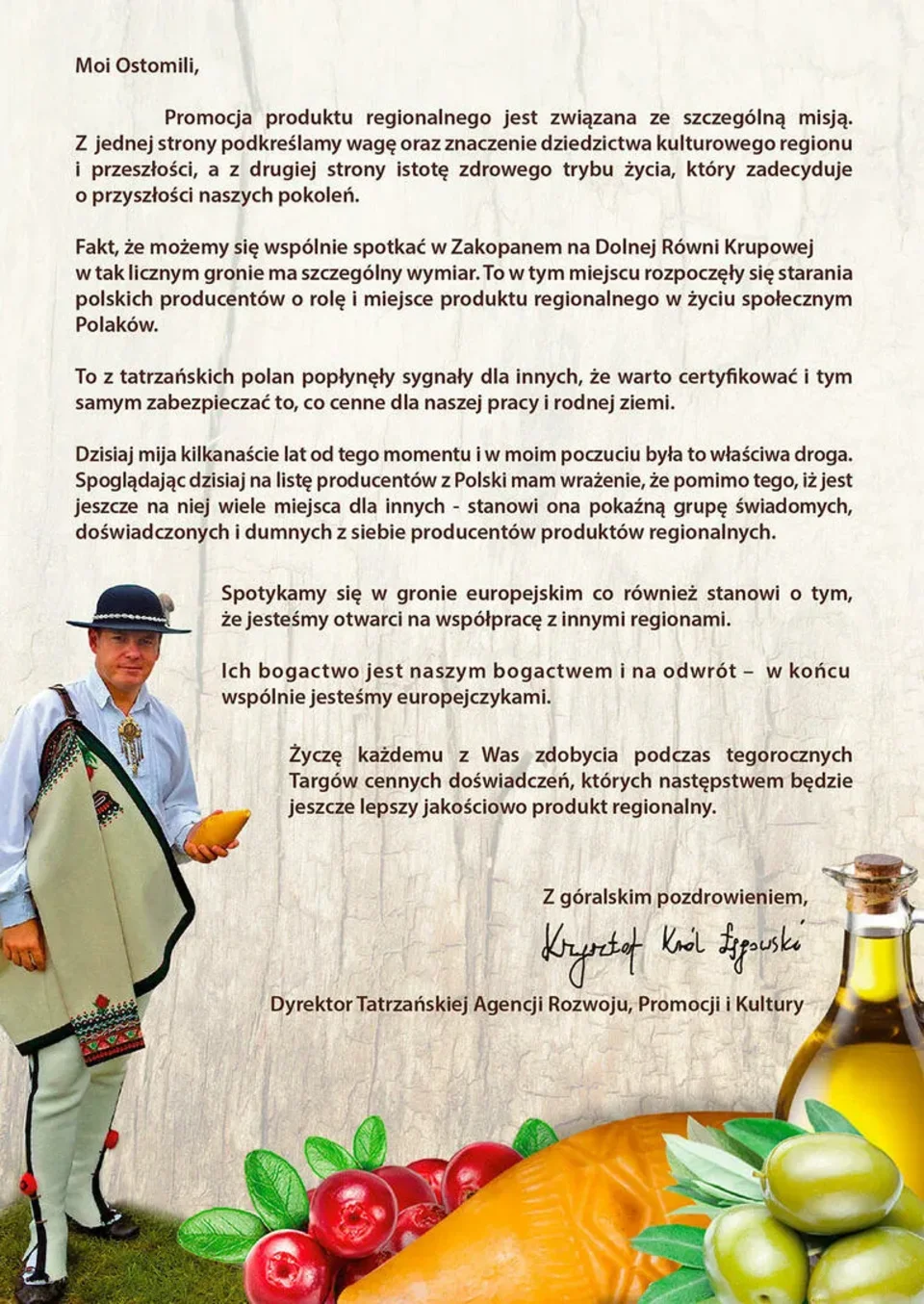 VI Europejskie Targi Produktów Regionalnych