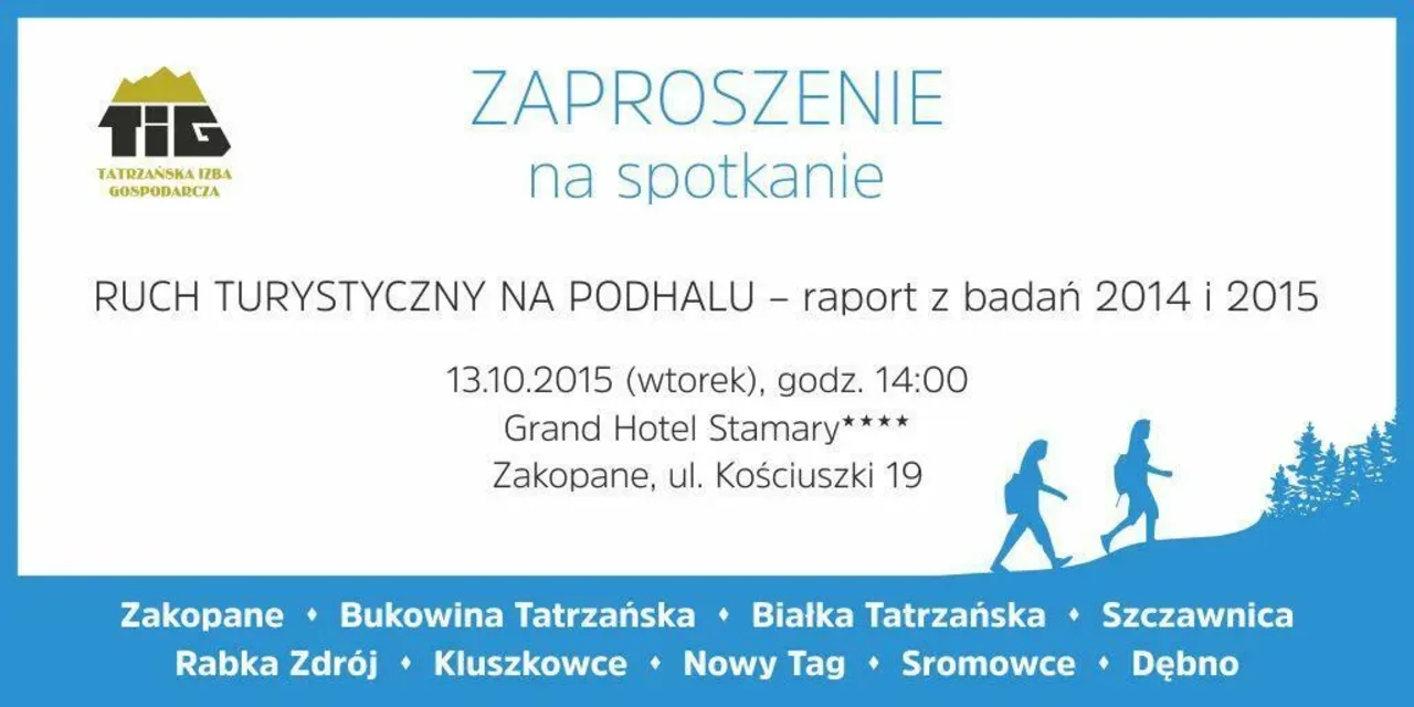 Spotkanie RUCH TURYSTYCZNY NA PODHALU