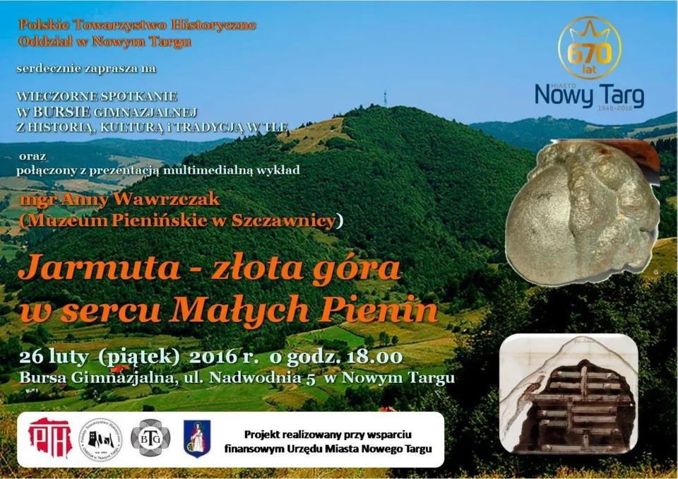 Wykład - Jarmuta - złota góra w sercu Małych Pienin