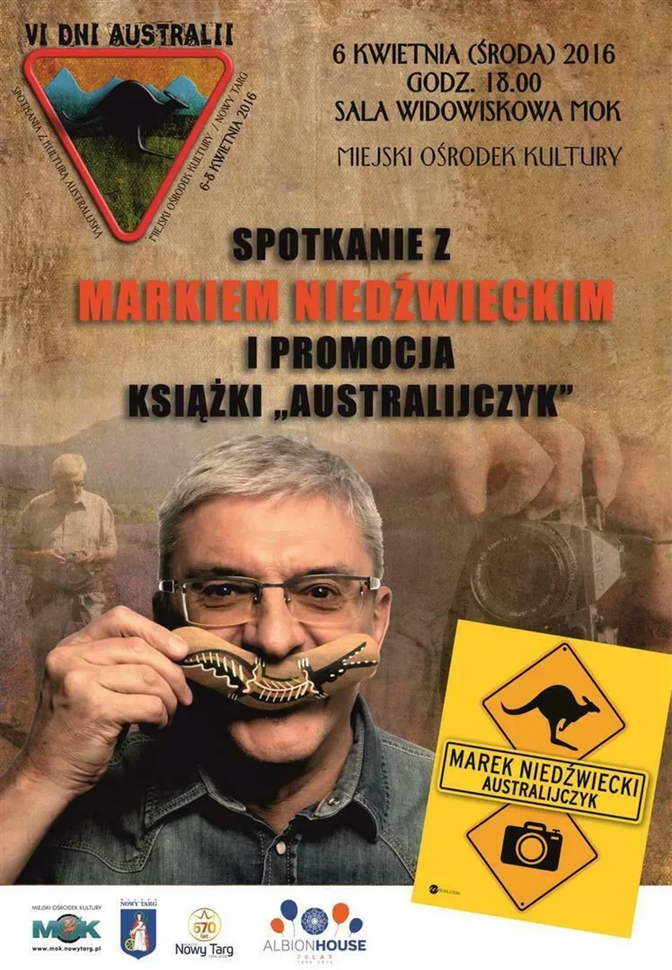 Marek Niedźwiecki w nowotarskim MOKu