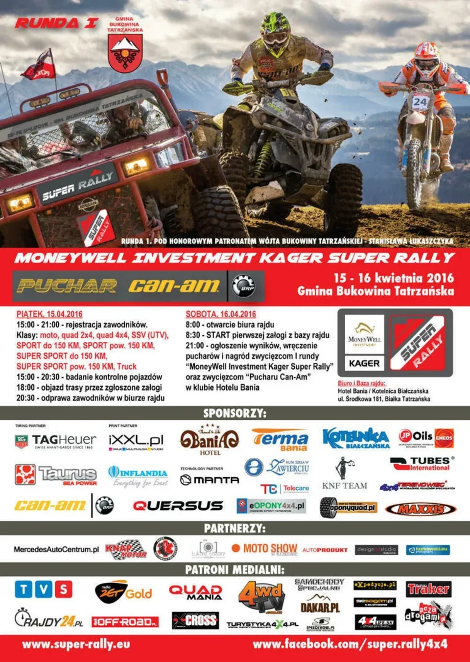 Górski początek sezonu MoneyWell Investment Kager SUPER RALLY 2016