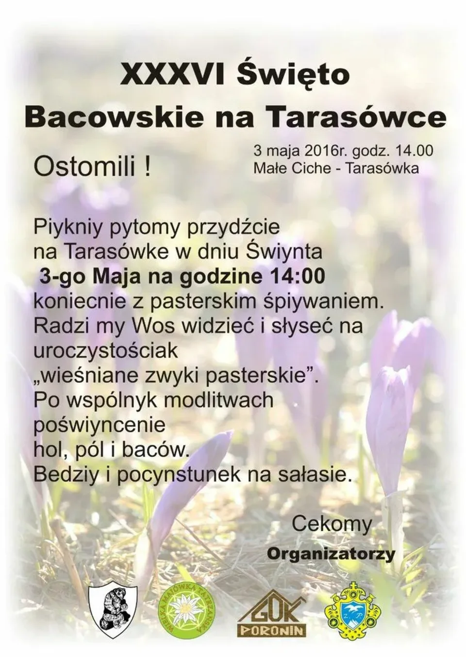 XXXVI Święto Bacowskie na Tarasówce - Małe Ciche
