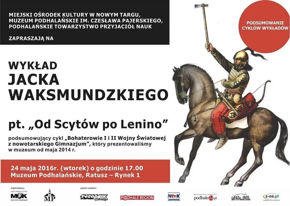 "Od Scytów po Lenino" - wykład Jacka Waksmundzkiego w MP