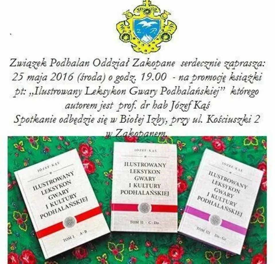 Promocja książki "Ilustrowany Leksykon Gwary Góralskiej"