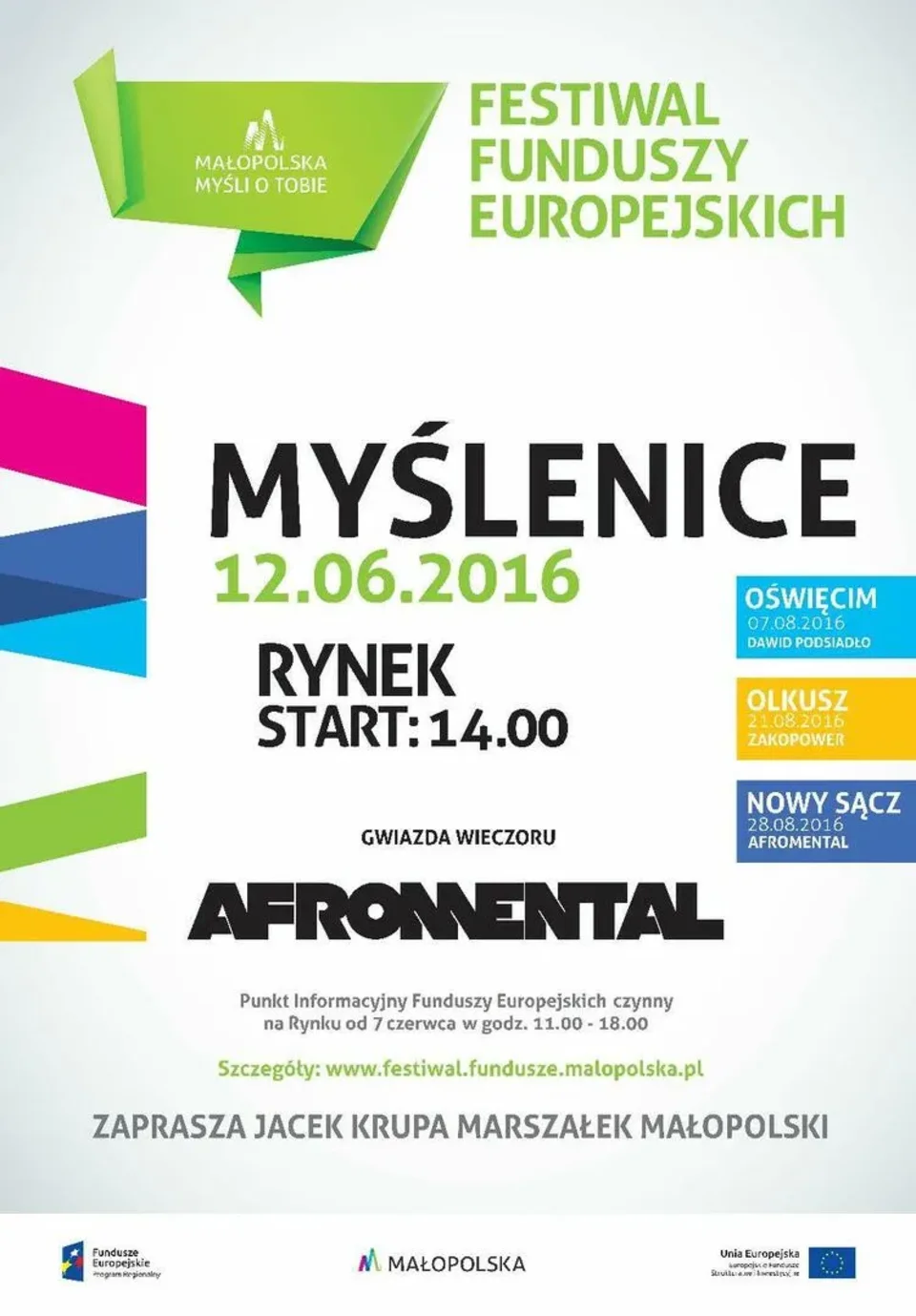 Festiwal Funduszy Europejskich „Małopolska Myśli o Tobie”