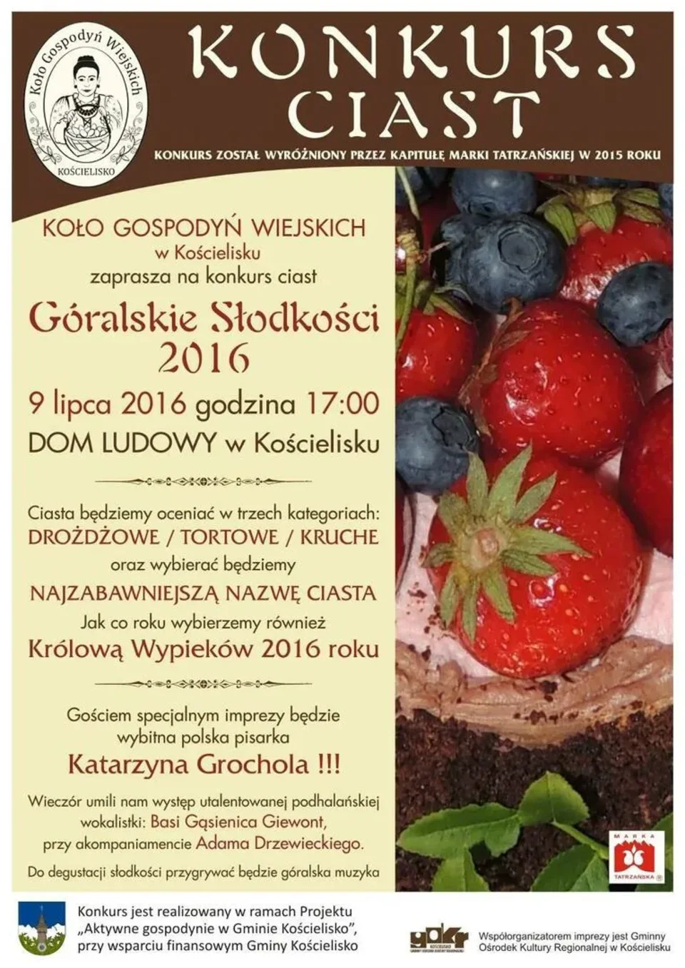 Konkurs ciast „Góralskie Słodkości 2016”