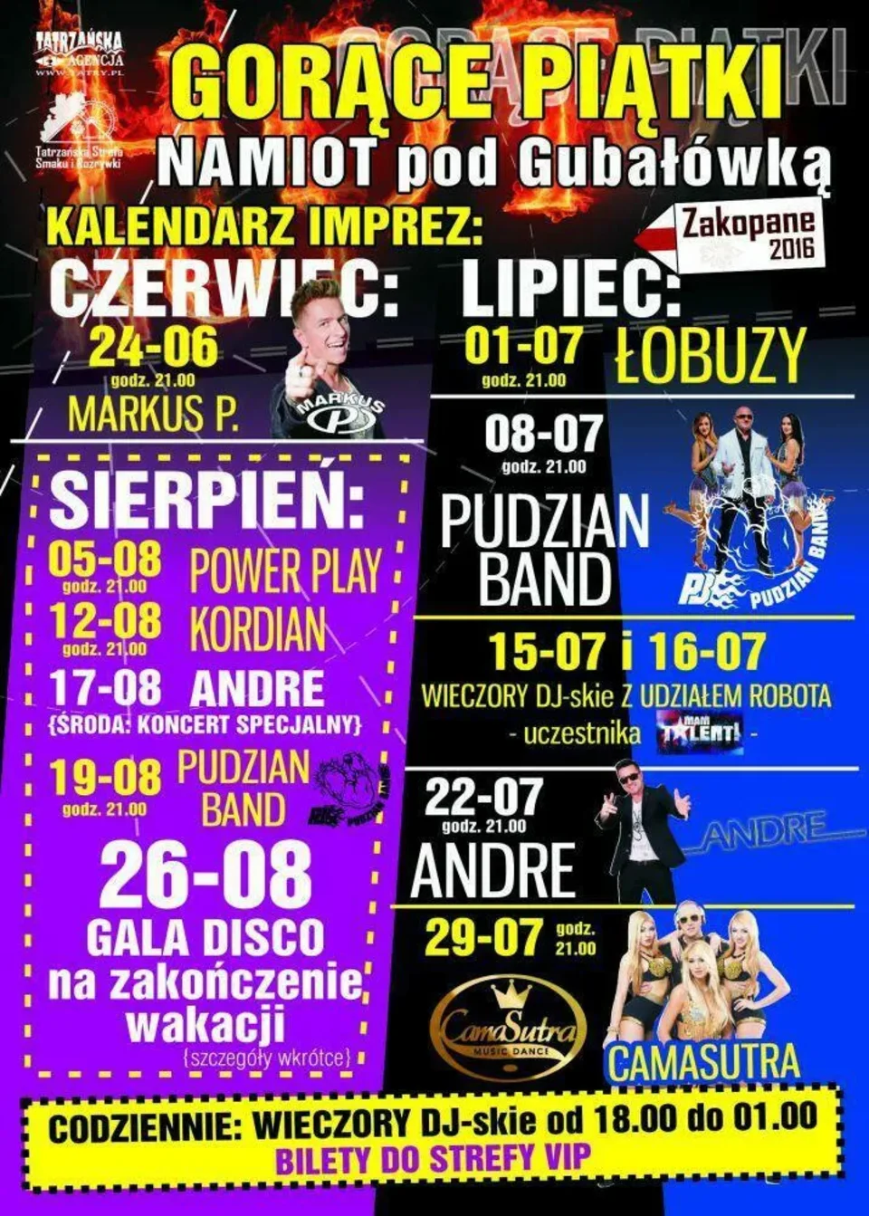 Koncerty w Tatrzańskiej Strefie Smaku i Rozrywki