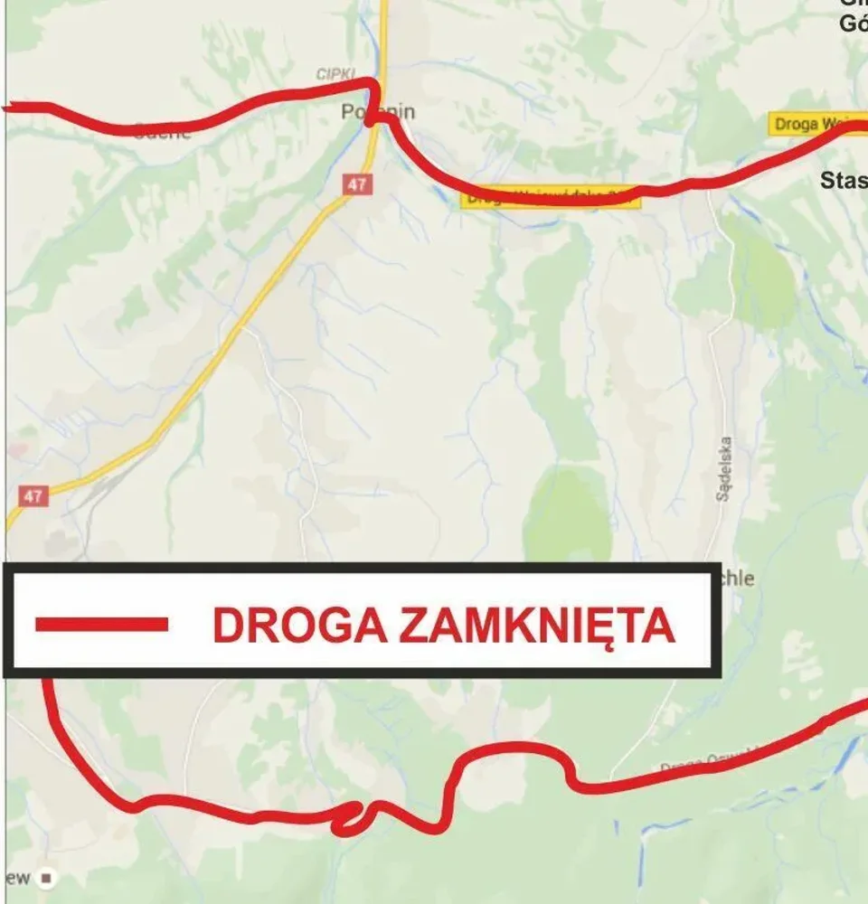 Informacja o zamknięciu dróg podczas 73. Tour de Pologne