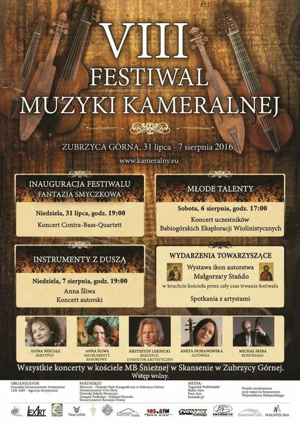 VIII Festiwal Muzyki Kameralnej Zubrzyca Górna 2016