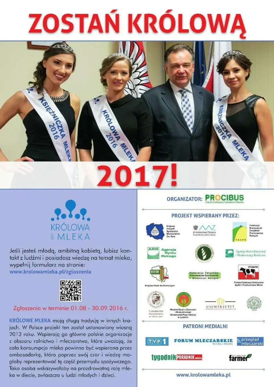 Wybieramy Królową Mleka 2017!