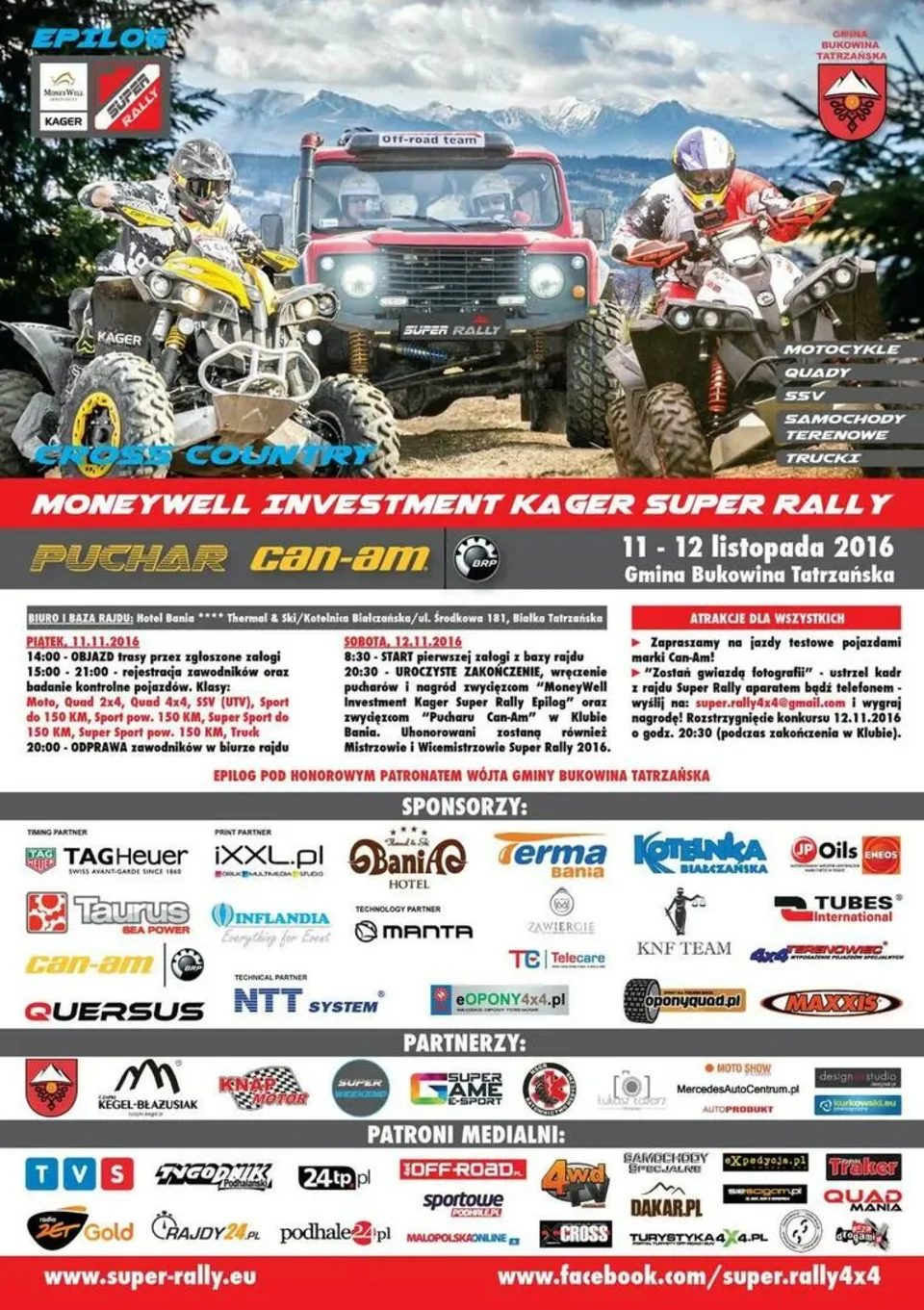 MoneyWell Investment Kager Super Rally - Epilog w gminie Bukowina Tatrzańska
