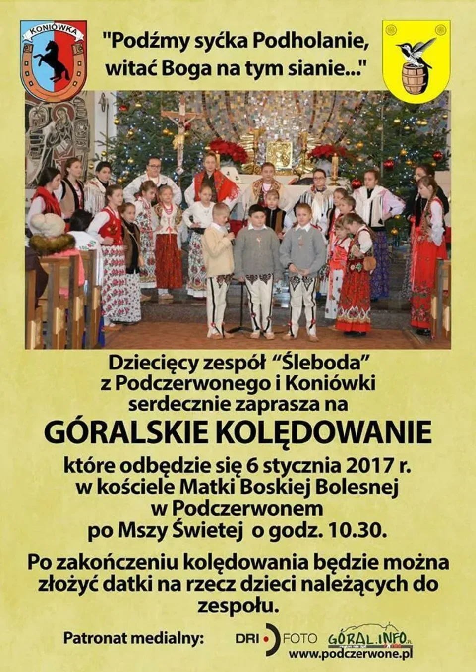 Góralskie Kolędowanie w Podczerwonem