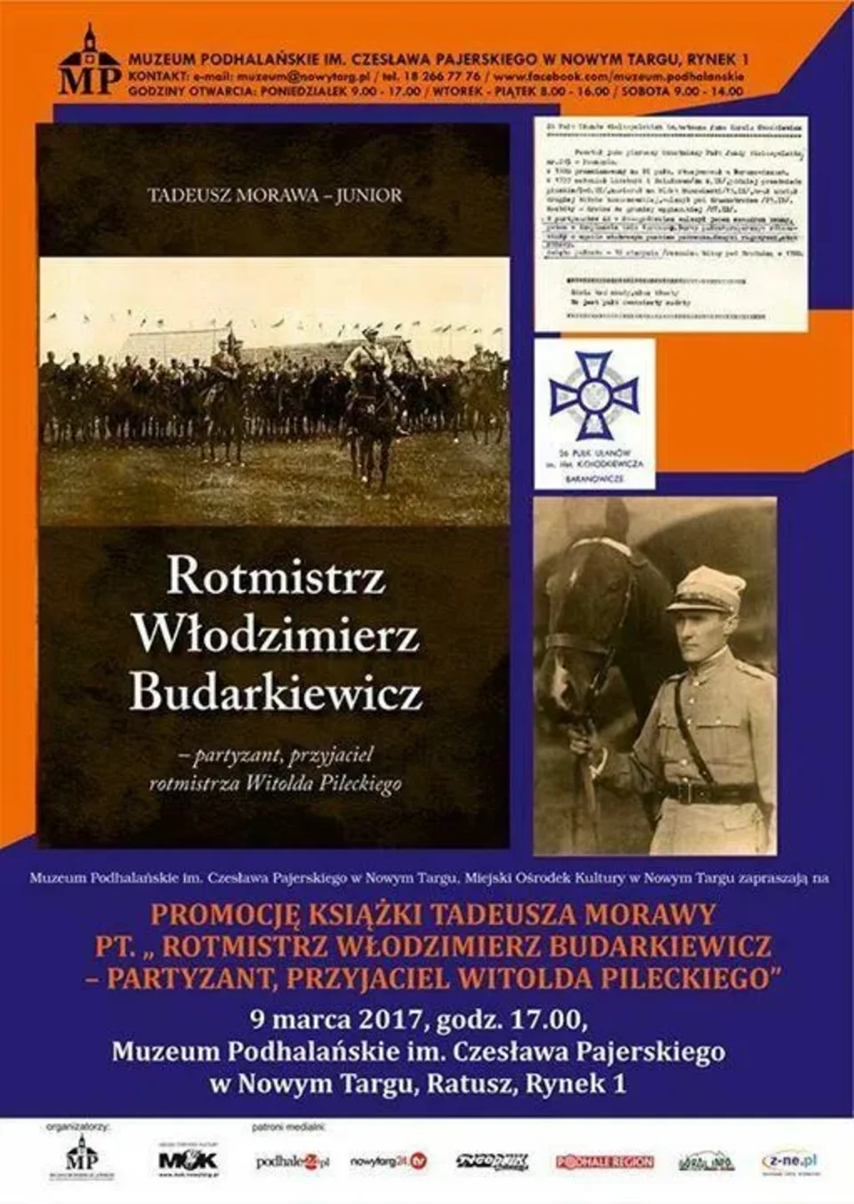 Promocja książki "Rotmistrz Włodzimierz Budarkiewicz – partyzant, przyjaciel Witolda Pileckiego
