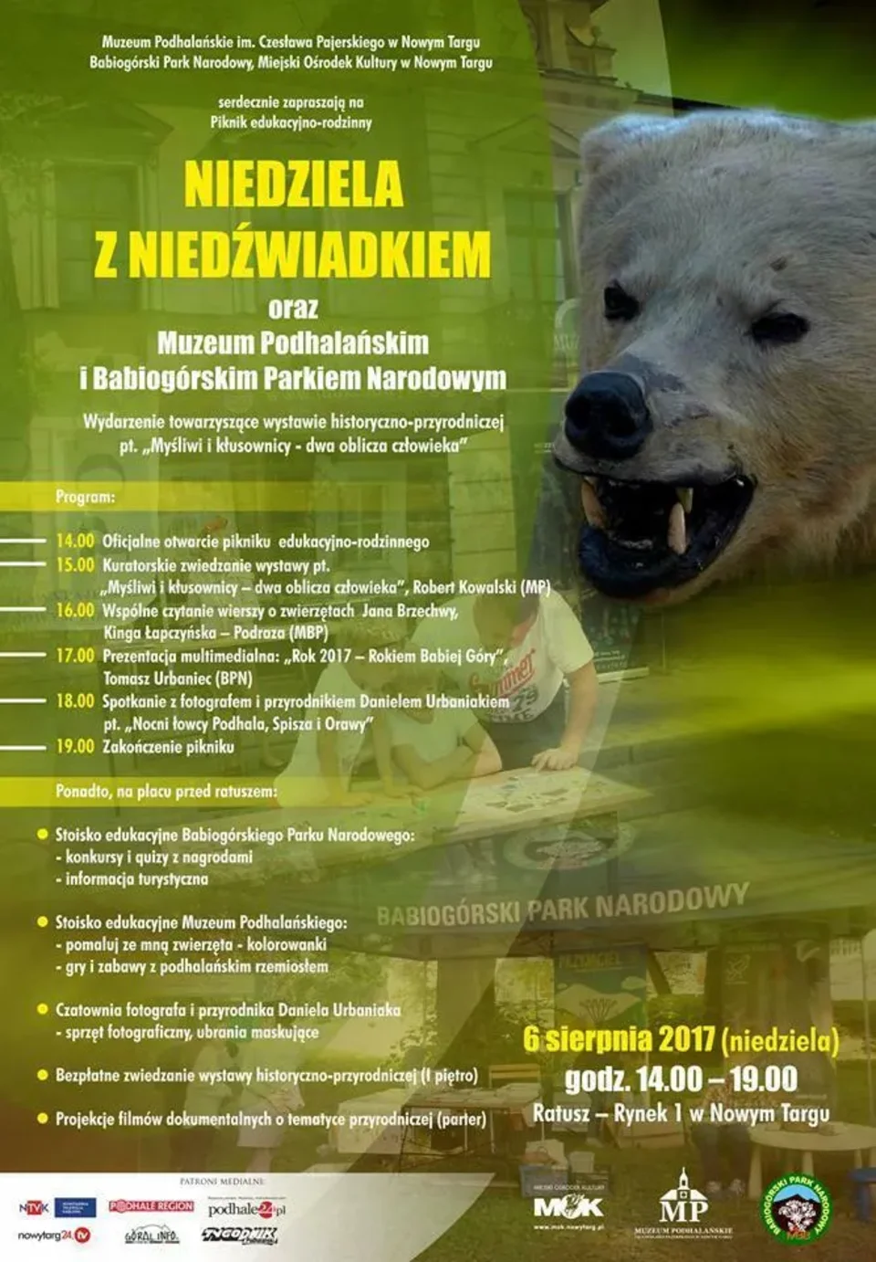 Niedziela z niedźwiadkiem – piknik rodzinny w muzeum