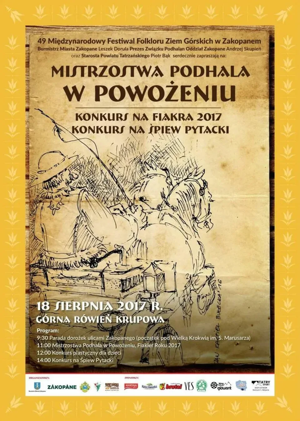 Mistrzostwa Podhala w Powożeniu – Konkurs na Fiakra 2017 oraz Konkurs na Śpiew Pytacki